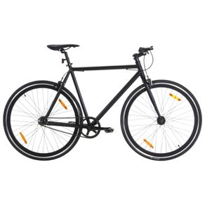 Image of Bicicletta a Scatto Fisso Nera 700c 55 cm 92250