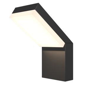 Image of Lampada da parete moderna da esterno alluminio nero luce led 12w ip54 - Lampada Da Parete Moderna Da Esterno Alluminio Nero Luce Led 12W Ip54