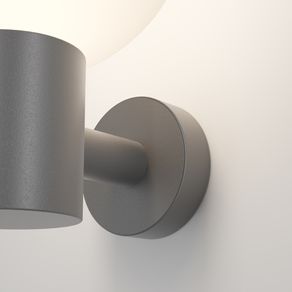 Image of Lampada da parete moderna da esterno alluminio grigio 1 luce e27 60w ip54 - Lampada Da Parete Moderna Da Esterno Alluminio Grigio 1 Luce E27 60W Ip54