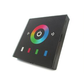 Image of Centralina RGB Led Kit Controller Touch Panel Full Color Da Incasso Quadrata 12V 12A Per Strip Bobina Led TM08E2