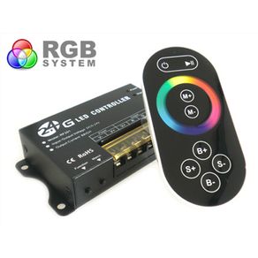 Image of Centralina RGB 2,4G Full Color Controller RF Wireless 12V 24V 24A Per Bobina Led RF201