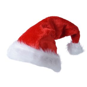 Image of Cappello di babbo natale in poliestere cappello di peluche natalizio l 15 x p 30 x h 40 cm - Cappello di Babbo Natale in poliestere cappello di peluche natalizio L 1.5 x P 30 x H 40 cm