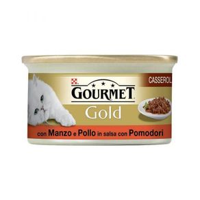 Image of Gourmet gold doppio piacere con manzo e pollo umido gatto gr 85 - Gourmet Gold Doppio Piacere Con Manzo E Pollo Umido Gatto Gr. 85