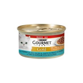 Image of Gourmet gold delizie in salsa con tonno purina 85 grammi - Gourmet Gold Delizie in salsa con tonno Purina 85 grammi