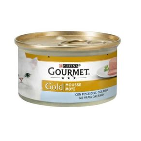Image of Gourmet gold mousse con pesce delloceano purina 85 grammi - Gourmet Gold Mousse con pesce dell'Oceano Purina 85 grammi