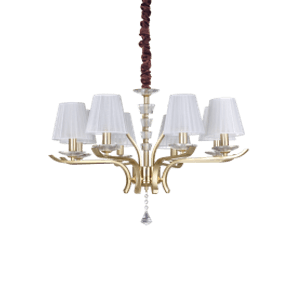 Image of Lampada decape a sospensione 8 luci ideal lux da interno
