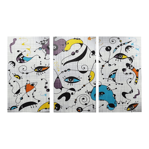 Image of Lupia collezione 3 pezzi quadri su tela miro style - Lupia - Collezione 3 Pezzi Quadri Su Tela Miro' Style