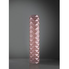 Image of Piantana pink metal in metallo cm 27 x 123h - Piantana Rosa Metal in Metallo Cm. 27 x 123h