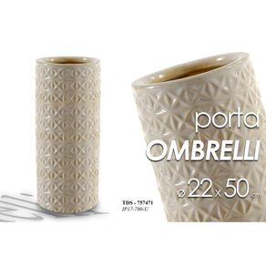 Image of Portaombrelli in ceramica beige design cm 22 x 50 h
