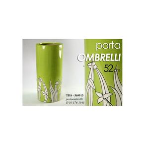 Image of Portaombrelli verde in ceramica salvaspazio cm 50 h