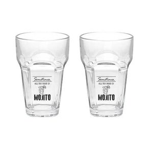 Image of Set 2 calici mojito in vetro trasparente cc400 linea lets party - Set 2 Calici Mojito In Vetro Trasparente Cc400 Linea Let'S Party