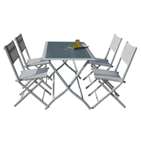 Image of Set tavolo più 4 sedie pieghevoli astro hfs268 - Set Tavolo più 4 Sedie Pieghevoli ASTRO HFS-268