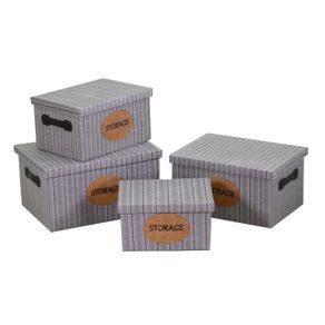 Image of Rectangular gray tissue box 14cm40x30h22 - Rectangular gray tissue box 1-4cm40x30h22