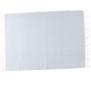 Image of Tovaglietta rettangolare 35x50 cm in cotone riciclato azzurro linea basic - Tovaglietta rettangolare 35x50 cm in cotone riciclato azzurro Linea Basic