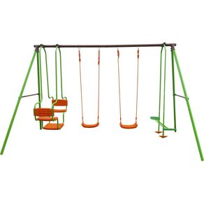 Image of Struttura gioco per bambini con altalena 1,96m 4 giochi