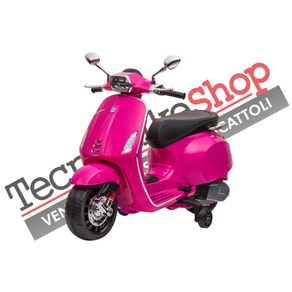 Image of Moto scooter elettrico per bambini piaggio vespa sprint 12v colore rosa - Moto Scooter Elettrico per Bambini Piaggio Vespa Sprint 12V colore Rosa
