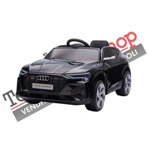Image of Auto elettrica per bambini audi etron 12v colore nero - Auto elettrica per bambini Audi E-Tron 12v colore Nero