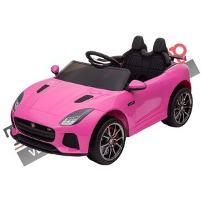 Image of Auto elettrica per bambini jaguar ftype svr 12v sedile in pelle colore rosa - Auto Elettrica per Bambini Jaguar F-TYPE SVR 12V - Sedile in Pelle colore Rosa