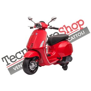 Image of Moto scooter elettrico per bambini piaggio vespa sprint 12v colore rosso - Moto Scooter Elettrico per Bambini Piaggio Vespa Sprint 12V colore Rosso