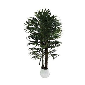 Image of Pianta artificiale fan palm 140h 400 foglie con vaso - Pianta artificiale Fan Palm 140h 400 foglie con vaso