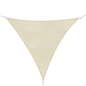 Image of Tenda da sole triangolare -Tenda a vela - Anti UV - Crema - 5x5x5m