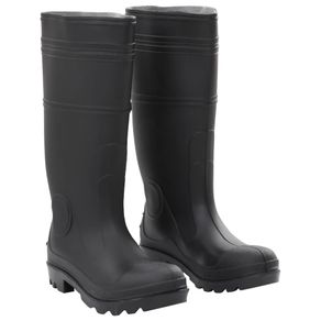 Image of Stivali da pioggia neri misura 39 in pvc 137588 - Stivali da Pioggia Neri Misura 39 in PVC 137588