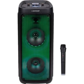 Image of Altoparlante per feste dunlop cassa wireless set karaoke con microfono e luce