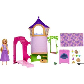 Image of Disney princess rapunzels tower playset bambola snodata 6 aree gioco accessori - Disney Princess Rapunzel's Tower Playset Bambola Snodata 6 Aree Gioco Accessori
