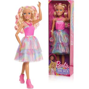 Image of Barbie bambola per capelli bionda altezza 71 cm gioco giocattolo idea regalo - Barbie Bambola per Capelli Bionda Altezza 71 cm Gioco Giocattolo Idea Regalo