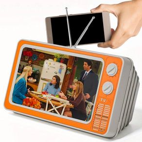 Image of Schermo lente ingrandimento 12 amplificatore video per smartphone arancione - Schermo Lente Ingrandimento 12" Amplificatore Video per Smartphone Arancione
