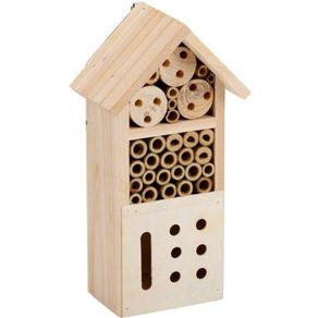 Image of Casetta per le api in legno da giardino hotel per insetti farfalle 135x85x26cm - Casetta per le Api in Legno da Giardino Hotel per Insetti Farfalle 13.5x8.5x26cm