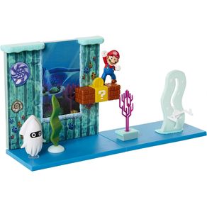 Image of Super mario bros underwater playset gioco con action figures da 6 cm idea regalo - Super Mario Bros Underwater Playset Gioco con Action Figures da 6 cm Idea Regalo