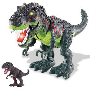 Image of Dinosauro t rex giocattolo bambini camminante con luci suoni e movimenti corpo - Dinosauro T Rex Giocattolo Bambini Camminante con Luci Suoni e Movimenti Corpo