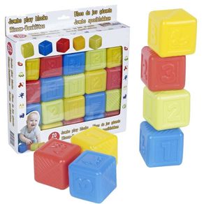 Image of Gioco blocchi cubi colorati numeri animali costruzioni giocattolo prima infanzia - Gioco Blocchi Cubi Colorati Numeri Animali Costruzioni Giocattolo Prima Infanzia