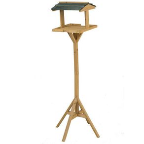 Image of Casetta mangiatoia per uccelli da giardino bird house in legno 115x35x35cm