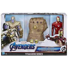 Image of Marvel avengers guanto dell infinito 2 action figures iron man e thanos 30cm - Marvel Avengers Guanto dell' Infinito + 2 Action Figures Iron Man e Thanos 30cm