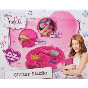 Image of Violetta glitter studio con 120 brillantini e accessori disney - Violetta Glitter Studio con 120 Brillantini e Accessori Disney