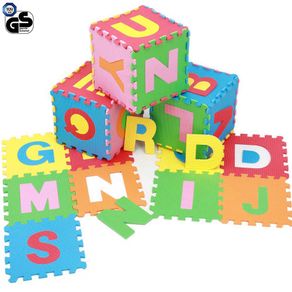 Image of Tappeto puzzle per bambini set 60 pezzi gioco tappetino lettere alfabeto gomma - Tappeto Puzzle per Bambini Set 60 Pezzi Gioco Tappetino Lettere Alfabeto Gomma