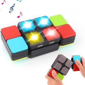 Image of Gioco abilita magic cube giocattolo elettronico bambini luci e suoni 4 modalità - Gioco Abilita Magic Cube Giocattolo Elettronico Bambini Luci e Suoni 4 Modalità