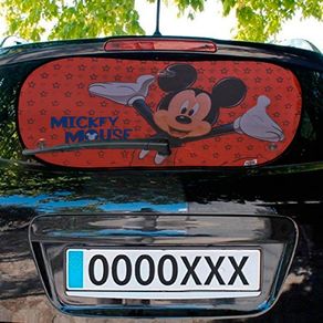 Image of Parasole auto tendina mickey mouse topolino protezione uv posteriore 80 x 40 cm - Parasole Auto Tendina Mickey Mouse Topolino Protezione UV Posteriore 80 x 40 cm