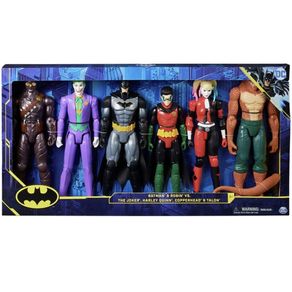 Image of Set 6 personaggi dc batman action figures supereroe giocattolo gioco idea regalo - Set 6 Personaggi Dc Batman Action Figures Supereroe Giocattolo Gioco Idea Regalo