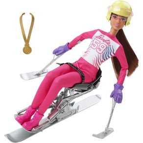 Image of Barbie sport invernali con slittino sciatrice paraolimpica 304 cm idea regalo - Barbie Sport Invernali con Slittino Sciatrice Paraolimpica 30.4 cm Idea Regalo