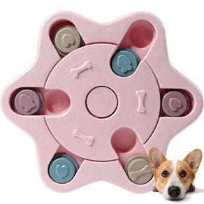 Image of Gioco educativo per cani e gatti dispenser crocchette interattivo animali rosa - Gioco Educativo per Cani e Gatti Dispenser Crocchette Interattivo Animali Rosa