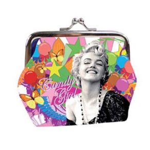 Image of Pochette portamonete clic clac marilyn monroe candy multicolor - Pochette Portamonete Clic Clac Marilyn Monroe Candy Multicolor