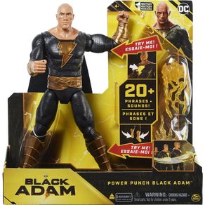 Image of Dc comics black adam personaggio 30 cm con luci suoni e accessori action figures - DC Comics Black Adam Personaggio 30 cm con Luci Suoni e Accessori Action Figures