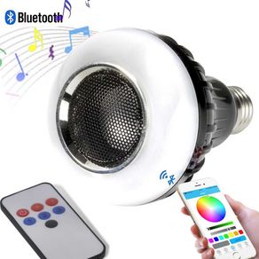 Image of Altoparlante Bluetooth con Telecomando 3+6 LED Party Fun Light Lampadina E27 3W