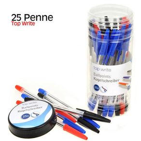 Image of Confezione 25 penne in barattolo colori assortiti topwrite - Confezione 25 penne in barattolo colori assortiti Topwrite