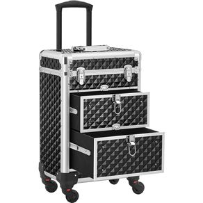 Image of Trolley makeup professionale alluminio valigetta trucco estetista beauty case - Trolley Makeup Professionale Alluminio Valigetta Trucco Estetista Beauty Case