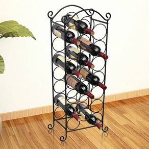 Image of Porta Bottiglie di Vino per 21 Bottiglie in Metallo cod mxl 51882