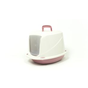 Image of Lettiera Toilette Per Gatti Con Coperchio e Sportello 45x36x32,5cm Mod 700098 Rosa